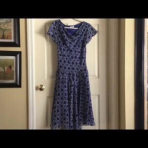 Liz and Company size 10 dress. Deep blue color.
